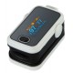Finger Pulsoximeter Puls SPO2 & Herzfrequenz-Messgerät weiß - Batterien, Holster in Silikon Schutz/Lagerung/Transport