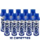 PACK of 10 cans of pure oxygen 6 liters-combating fatigue, invigorate your body and mind-BRAND GOX