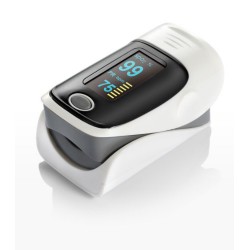 SPO2 Saturimetro Finger Pulsossimetro con LED Multi-Color & Heart Rate Monitor con le istruzioni del manuale d'uso e lo schermo 