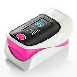 MAYMOC punta delle dita Pulsossimetro Home Healthcare e Fitness Monitor (rosa)
