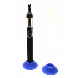Trendline24 cigarette électronique silicon support ventouse et bleu pour ego-t serie et toutes les batteries d'un diamètre de 14