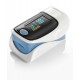 FINGER Pulsoximeter & HEART RATE MONITOR blau (SPO2 & PR) - LED-Anzeige - umfasst LANYARD