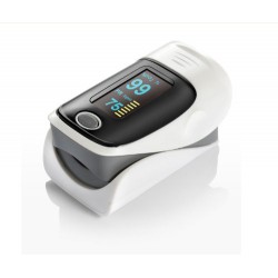 Evanmore Colour Finger Pulse Oximeter Ox Blood Oxygen Heart Pulse Rate Monitor with 4 Display Directions (grey)