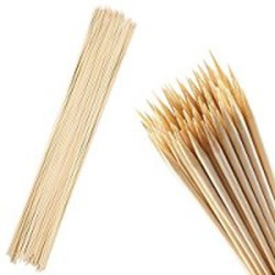 100 Bâtonnets en Bambou pour rôtir Guimauve, Marshmallow, Extra Longs 61cm, Epais 5mm, Ultra-résistants en bois, Respecteux de l