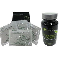 IT WORKS Combo - 4pcs Body Wraps Ultimate Applicator + Fat Fighter (60 tablets)