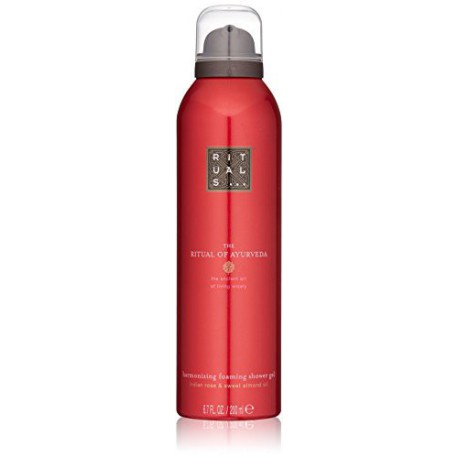 RITUALS The Ritual of Ayurveda Foaming Shower Gel Rose des Indes & Huile D'amande Douce, 200 ml