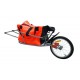 vidaXL Remorque de vélo mono roué pliante avec sac