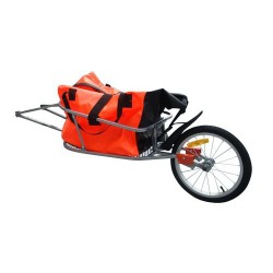 vidaXL Remorque de vélo mono roué pliante avec sac
