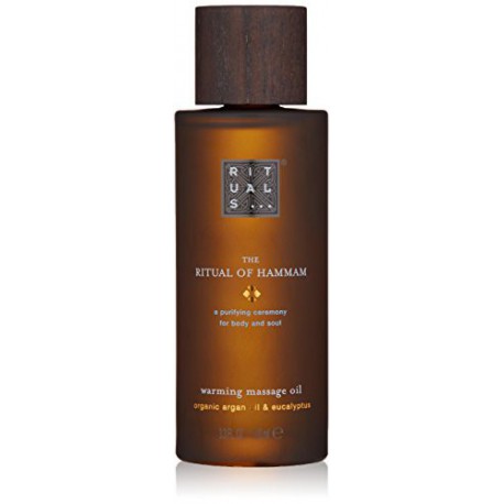 RITUALS The Ritual of Hammam Massage Oil Organic Huile d'Argan & Eucalyptus Frais, 100 ml