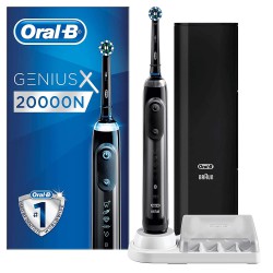 Oral-BGenius X avec Intelligence Artificielle Brosse À Dents Électrique par Braun, Blanc