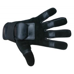 Hillbilly Wrist Guard Gloves - Full Finger (Black, Large)