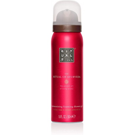 RITUALS The Ritual of Ayurveda Foaming Shower Gel Rose des Indes & Huile D'amande Douce, 200 ml