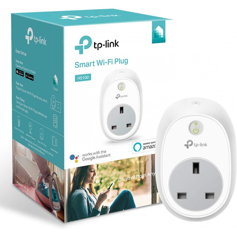 Kasa Smart Plug by TP-Link, WiFi Outlet, Works with  Alexa (Echo and  Echo Dot), Google Home and Samsung SmartThings, HS100 - OXYBIOS
