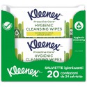 Kleenex Hygienic Anti-Bacterial Wipes 20 x 24 Wipes Cleaning Without Water & Soap