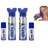 PACK of 2 cans of oxygen 6 LITRES + 2 FOGGERS 25 ML - cans of pure oxygen breathing - brand GOX