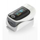 Pulse Oximeter vinger & heart rate monitor zwart (SPO2 & PR) - LED-display - omvat een koord