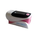 Pink Pulse Oximeter, heart rate monitor with instructions in french - taken the oxygen saturation (SPO2) and pulse rate