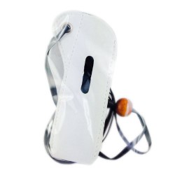 Lagiwa - Porte E Zigaretten-Etui mit Halslederband - Weiß (keine nikotinfreie Tabak)