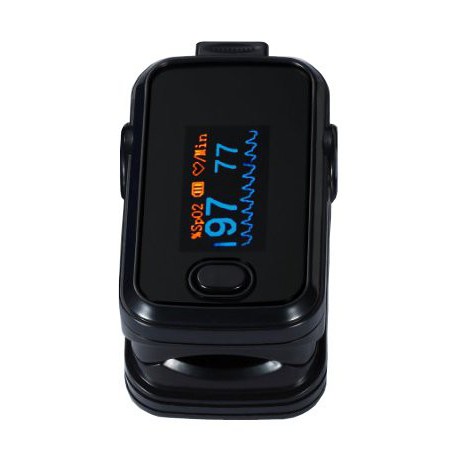 Herbie Leben H310 Farbe Schwarz Finger Oximeter SPO2 Puls-Monitor mit OLED-Bildschirm.