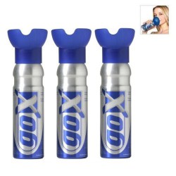 GOX - Energy Booster Pack 3 czystego tlenu w puszek / butelki dla domu, podróży i sportowych używać (6