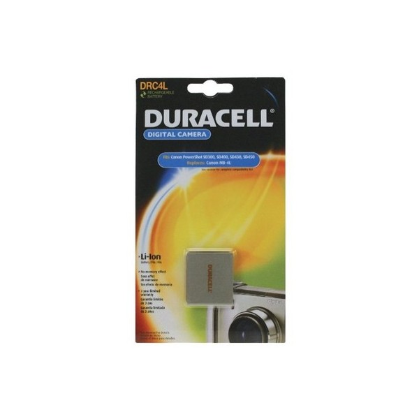 Duracell DRC4L Batteria per Canon NB-4L, 3.7V, 720 mAh, Grigio | Prezzi e Offerte | Patentati