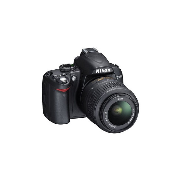 Nikon D3000 fotocamera Reflex con obiettivo 18-55 VR, colore nero