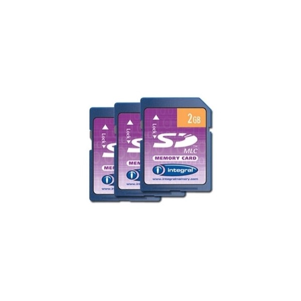 Lot De 2 Cartes Mémoire SD 1Go Classe 4 - INDMEM - Compatible Appareil Photo, GPS, MP3